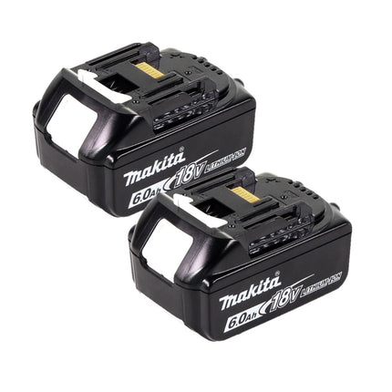 Makita DLM 432 G2 Akku Rasenmäher 36 V ( 2x 18 V ) 43 cm Brushless + 2x Akku 6,0 Ah - ohne Ladegerät