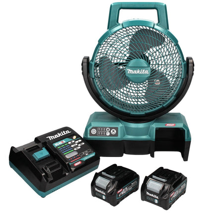 Makita CF 001 GD2 Akku Lüfter XGT 40 V max. 235 mm Ventilator Netzbetrieb + 2x Akku 2,5 Ah + Ladegerät