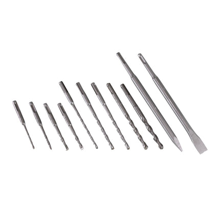 Makita DHR 243 RFJ Akku Bohrhammer 18 V 2,0 J SDS plus Brushless + 2x Akku 3,0 Ah + Ladegerät + 11 tlg. Bohrer Meißel Set + Makpac