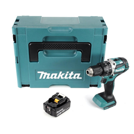 Makita DHP 484 T1J Akku Schlagbohrschrauber 18 V 54 Nm  Brushless + 1x Akku 5,0 Ah + Makpac - ohne Ladegerät