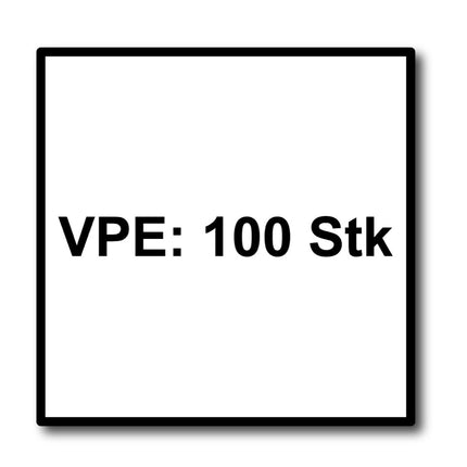 HECO MULTI MONTI plus MS Schraubanker 7,5 x 45 mm 100 Stück ( 49829 ) Betonschraube flacher Rundkopf T-Drive verzinkt blau A2K