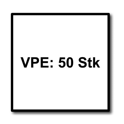 HECO MULTI MONTI plus MS Schraubanker 7,5 x 60 mm 50 Stück ( 52374 ) Betonschraube flacher Rundkopf T-Drive verzinkt blau A2K