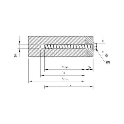 HECO MULTI MONTI plus SS Schraubanker 10,0 x 60 mm 100 Stück ( 4x 48439 ) Betonschraube Sechskantkopf mit angepresster Scheibe HP-beschichtet