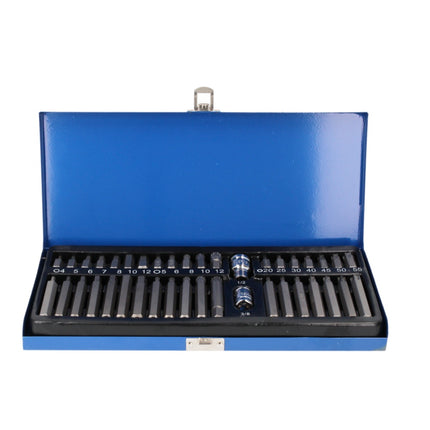 Makita DHP 485 Z Akku Schlagbohrschrauber 18 V 50 Nm Brushless + 40 tlg. Bit Set - ohne Akku, ohne Ladegerät