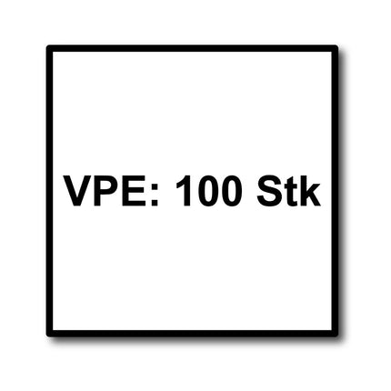 HECO MULTI MONTI plus F Schraubanker 7,5 x 120 mm 100 Stück ( 2x 48519 ) Betonschraube, Senkkopf, T-Drive, verzinkt blau, A2K