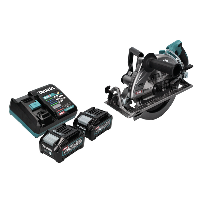 Makita RS 002 GM2 cordless circular saw 40 V max. 260 mm brushless + 2x battery 4.0 Ah + charger
