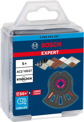 Bosch EXPERT Multi Material ACZ 105 ET Segmentsägeblatt Starlock 105 mm 5 Stk. ( 2608664207 ) Carbide