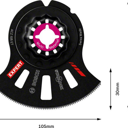 Bosch EXPERT Multi Material ACZ 105 ET Segmentsägeblatt Starlock 105 mm 5 Stk. ( 2608664207 ) Carbide