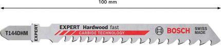 Bosch Expert T 144 DHM Hardwood Fast Stichsägeblatt Set 3 tlg. ( 2608900541 ) Carbide Technology