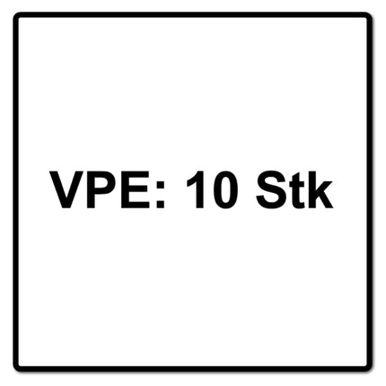 Metabo Lamellenschleifteller Fächerscheibe P 60 125 mm 22,23 mm ( 10 x 623148000 ) für Winkelschleifer