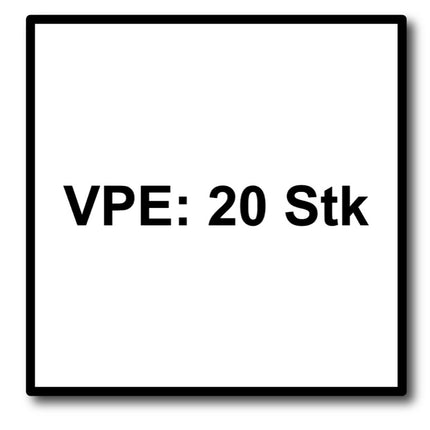 Metabo Lamellenschleifteller Fächerscheibe P 40 125 mm 22,23 mm  ( 20 x 623147000 ) für Winkelschleifer
