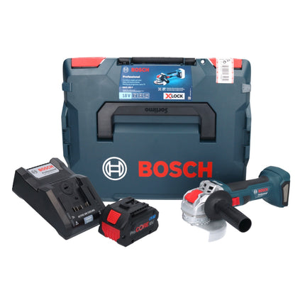 Bosch GWX 18V 7 Professional Akku Winkelschleifer 18 V 125 mm Brushless X LOCK 1x ProCORE Akku 5 5 Ah Ladegeraet L Boxx 1 - toolbrothers