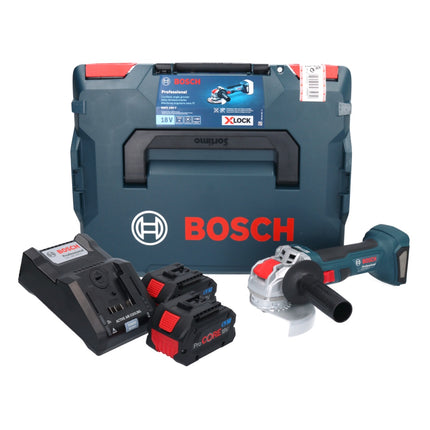Bosch GWX 18V 7 Professional Akku Winkelschleifer 18 V 125 mm Brushless X LOCK 2x ProCORE Akku 5 5 Ah Ladegeraet L Boxx 1 - toolbrothers
