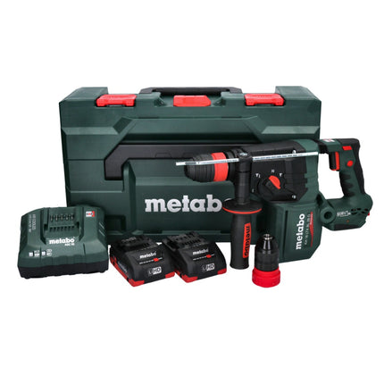 Metabo KH 18 LTX BL 28 Q Akku Bohrhammer 18 V 3 J SDS plus Brushless + 2x Akku 4,0 Ah + Ladegerät + metaBOX
