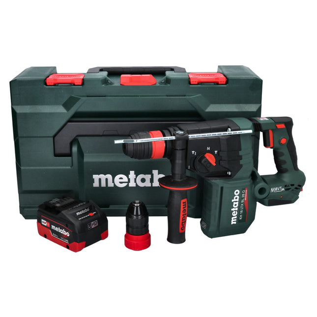 Metabo KH 18 LTX BL 28 Q cordless hammer drill 18 V 3 J SDS plus Brushless + 1x battery 8,0 Ah + metaBOX - without charger