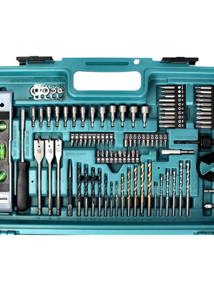 Makita DHP 482 STX5W Akku Schlagbohrschrauber 18 V 62 Nm weiß + 1x Akku 5,0 Ah + Ladegerät + 101 tlg. Zubehör Set + Koffer - Toolbrothers