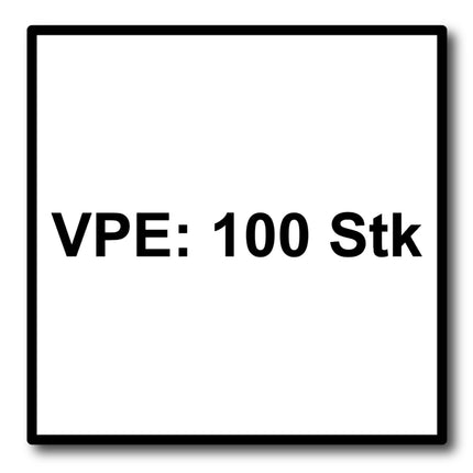 HECO MULTI MONTI plus F Schraubanker 7,5 x 80 mm 100 Stück ( 2x 48515 ) Betonschraube, Senkkopf, T-Drive, verzinkt blau, A2K