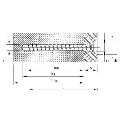 HECO MULTI MONTI plus F Schraubanker 7,5 x 80 mm 200 Stück ( 4x 48515 ) Betonschraube, Senkkopf, T-Drive, verzinkt blau, A2K