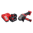Milwaukee M18 CAG115XPDB-502 Cordless Angle Grinder 115mm Brushless 18V + 2x Batteries 5.0Ah + Charger