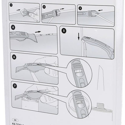 KS TOOLS FUGENFIX Silikonschaber- und Abziehersatz, 7-tlg ( 116.1050 ) - Toolbrothers