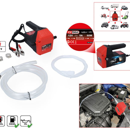 KS TOOLS Elektrische Öl-Absaug- und Umfüllpumpe ( 150.2820 ) - Toolbrothers