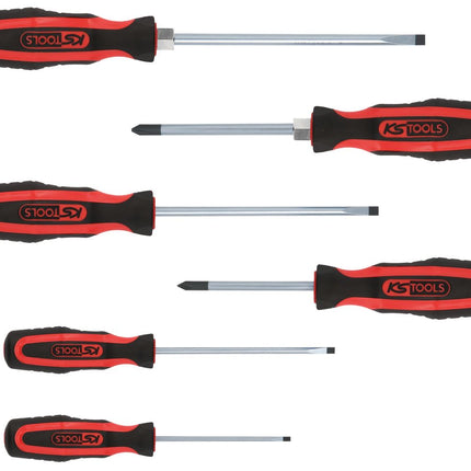 KS TOOLS ERGOTORQUEplus Schraubendreher-Satz, 6-tlg Schlitz, PH ( 159.0010 ) - Toolbrothers
