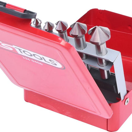KS TOOLS HSS Kegel- und Entgratsenker-Satz, Stahlblechkassette 6-tlg ( 336.0406 ) - Toolbrothers