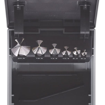 KS TOOLS HSS Co 5 Kegel-Entgratsenker-Satz, Kunststoffkassette 6-tlg ( 336.0456 ) - Toolbrothers