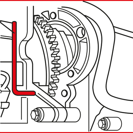 KS TOOLS Motoreinstell-Werkzeug-Satz für Ford / Land Rover / PSA / Volvo, 6-tlg ( 400.1625 )