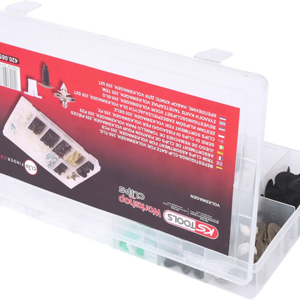 KS TOOLS Befestigungs-Clip-Satz für Volkswagen, 255-tlg ( 420.0850 ) - Toolbrothers