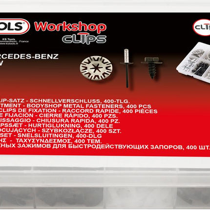 KS TOOLS Befestigungs-Clip-Satz - Schnellverschluss, 400-tlg ( 420.0915 ) - Toolbrothers