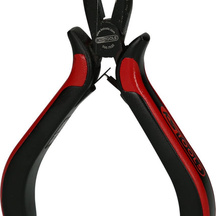 KS TOOLS Feinmechanik-Flachrundzange-gebogen, 130mm ( 500.7022 ) - Toolbrothers