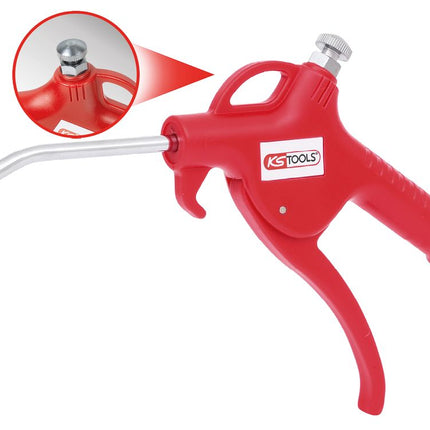 KS TOOLS Druckluft-Ausblaspistole mit Durchflussregulierung ( 515.1901 ) - Toolbrothers