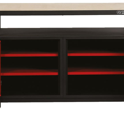 KS TOOLS Profi-Werkbank mit 2 Türen, H840xB1200xT600mm ( 865.0002 ) - Toolbrothers
