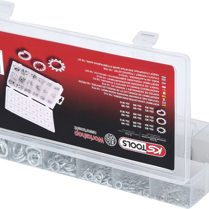 KS TOOLS Sortiment Zahn-Unterlegscheiben,M3-10, 720-tlg ( 970.0240 ) - Toolbrothers