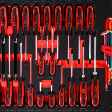 KS TOOLS Schraubendreher-Satz in Schaumstoffeinlage, 41-tlg ( 811.0041 )