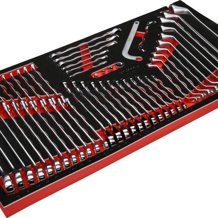 KS TOOLS Schraubenschlüssel-Satz in Schaumstoffeinlage, 55-tlg ( 813.0055 )