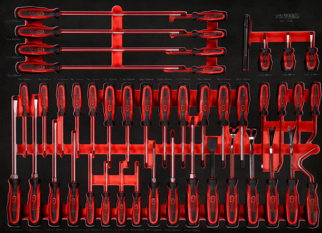 KS TOOLS Schraubendreher-Satz in Schaumstoffeinlage, 46-tlg ( 821.0046 )