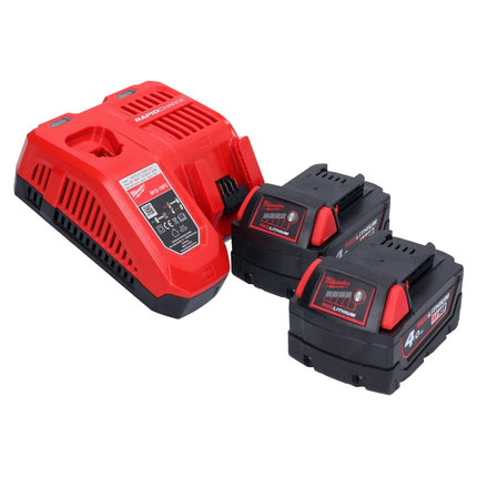 Milwaukee M18 FID3-402 Akku Schlagschrauber 18 V 1/4" 226 Nm Brushless + 2x Akku 4,0 Ah + Ladegerät