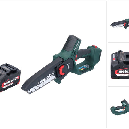 Metabo MS 18 LTX 15 Akku Gehölzsäge 18 V 15 cm 5 m/s + 1x Akku 4,0 Ah - ohne Ladegerät