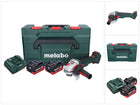 Metabo WVB 18 LTX BL 15-125 Quick cordless angle grinder 18 V 125 mm ( 601731660 ) brushless + 2x rechargeable battery 5.5 Ah + charger + metaBOX