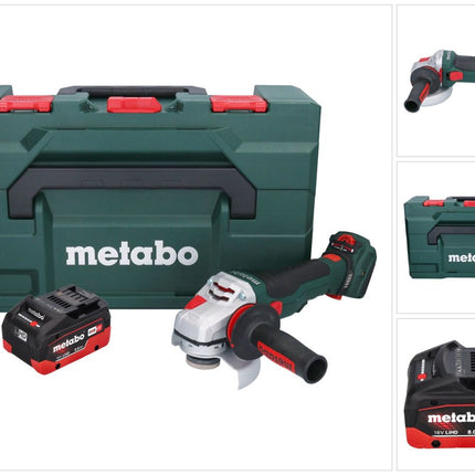 Metabo WVB 18 LTX BL 15-125 Quick Akku Winkelschleifer 18 V 125 mm Brushless + 1x Akku 8,0 Ah + metaBOX - ohne Ladegerät
