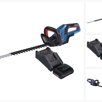 Bosch GHE 18V-60 Professional Akku Heckenschere 18 V 60 cm Brushless + 1x ProCORE Akku 4,0 Ah + Ladegerät