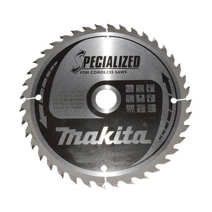 Makita CCF16540E SPECIALIZED Sägeblatt 165 x 20 mm 40 Zähne für Holz ( B-32954 )