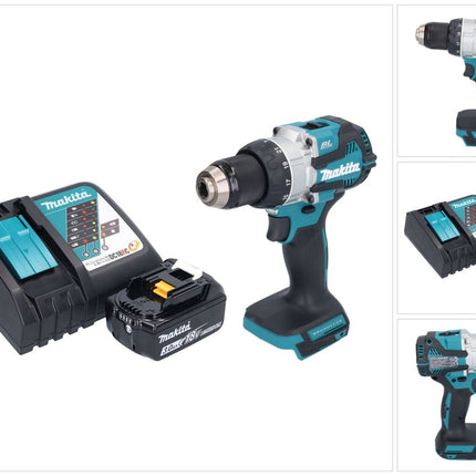 Makita DHP 489 RF1 Akku Schlagbohrschrauber 18 V 73 Nm Brushless + 1x Akku 3,0 Ah + Ladegerät