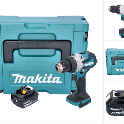 Makita DHP 489 M1J Akku Schlagbohrschrauber 18 V 73 Nm Brushless + 1x Akku 4,0 Ah + Makpac - ohne Ladegerät