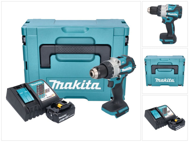 Makita DDF 489 RM1J cordless drill driver 18 V 73 Nm brushless + 1x rechargeable battery 4.0 Ah + charger + Makpac
