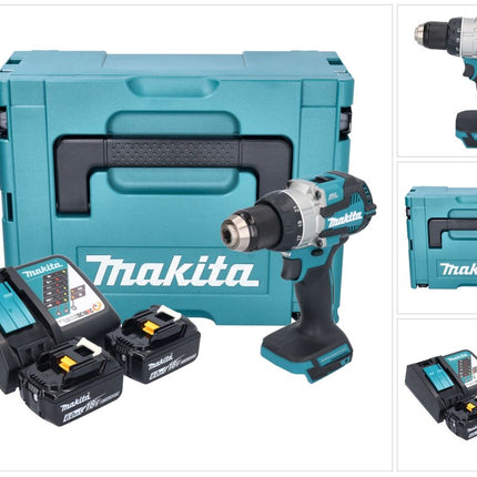 Makita DDF 489 RGJ cordless drill driver 18 V 73 Nm brushless + 2x rechargeable battery 6.0 Ah + charger + Makpac