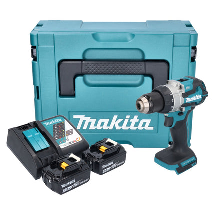 Makita DDF 489 RGJ cordless drill driver 18 V 73 Nm brushless + 2x rechargeable battery 6.0 Ah + charger + Makpac