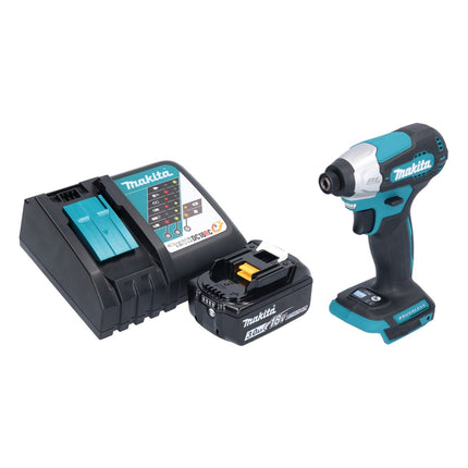 Makita DTD 157 RF1 Akku Schlagschrauber 18 V 140 Nm 1/4" Brushless + 1x Akku 3,0 Ah + Ladegerät